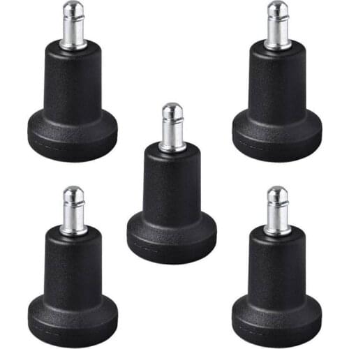 High Profile Bell Glides Replacement for Office Chair Without Wheels & Bar Stool, Fixed Stationary Caster Glide, 5-Pack