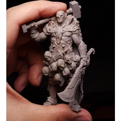 1/24, Razgor The Warbringer, Resin Model Figure GK, Science fiction theme, Unassembled and unpainted kit