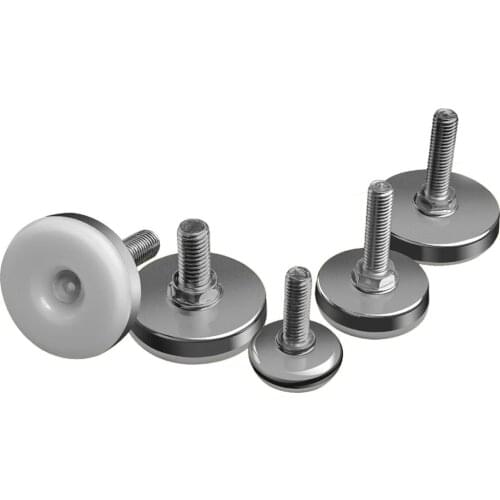 2/4/8pcs Levelling Machine Feet M6 M8 M10 Screw in Height Adjustable Foot Base Dia 30mm 35mm 43mm 50mm