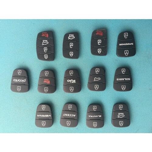 ZABEUDEIR For HYUNDAI I10 I20 I30 For KIA REPLACEMENT 3 BUTTON PAD BUTTONS REMOTE KEY FOB REPAIR
