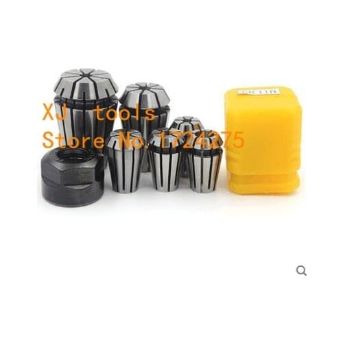 Free shipping,ER25 collets Set 6Pcs ER25 collets+1Pcs ER25 UM Nut for CNC milling lathe tool and spindle motor