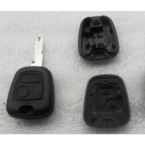 2 Buttons Remote Key Fob Case Cover For Peugeot 106 206 306 406+Free Shipping
