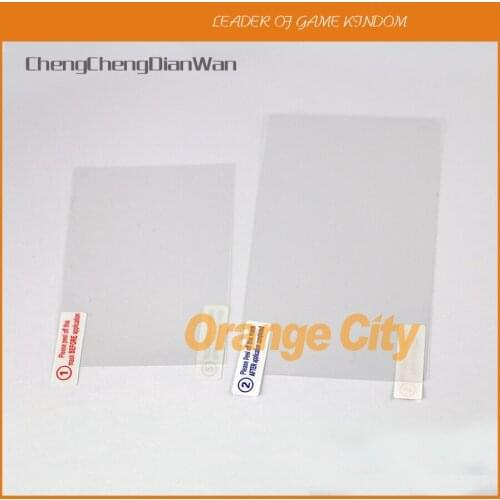ChengChengDianWan New Promotion Hot Sale Clear Top + Bottom Screen Protectors LCD Screen Film For NEW 3DS XL LL 15sets
