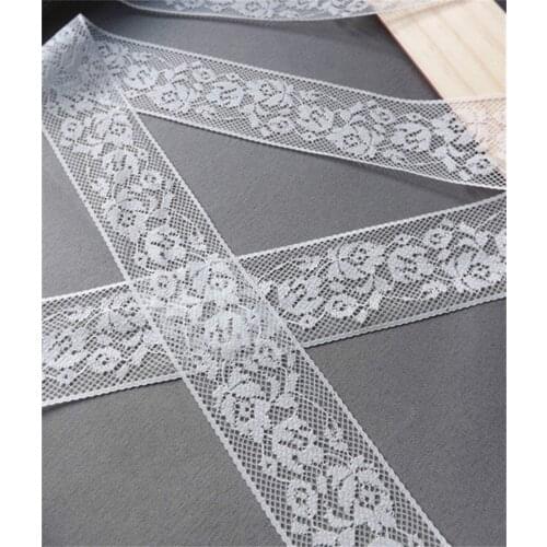 10yards Width 30mm white Embroidered Net Lace Trim fabric Garment ribbon headband wedding party decoration gift DIY Accessories