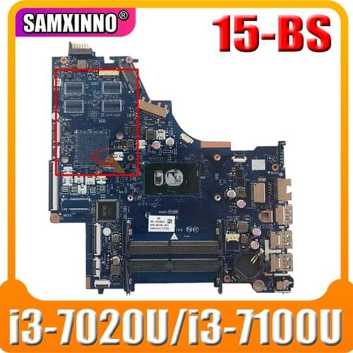 For HP 15-BS 250 G6 Laptop Motherboard DKL50 LA-E802P LA-E801P With SR3LD i3-7020u i3-7100uCPU DDR4 100% Tested Fast Ship