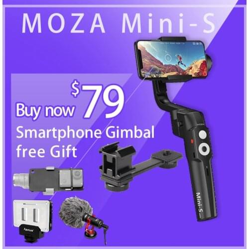 Moza Mini-S 3-Axis Gimbal Smartphone Gimbal Handheld Vlog Stabilizer for iPhone Huawei P30 VS ZHIYUN Smooth 4 stabilisateur