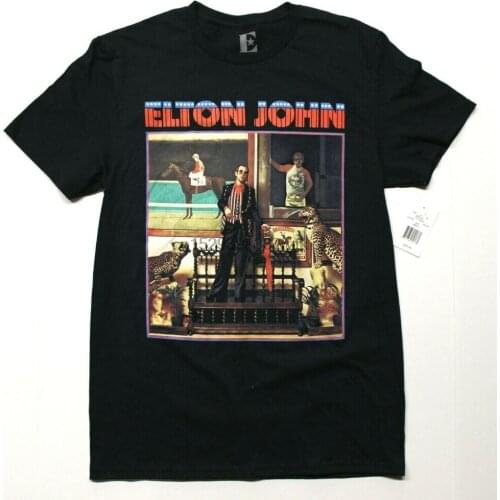 Mens Elton John Tee T-Shirt (17111033) Black