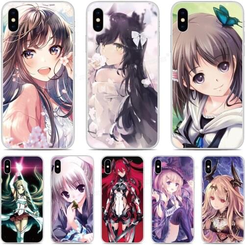 Soft Anime Cartoon Girl Phone Case For iPhones SE 2020 SE2 SE 2 XR X XS 11 Pro MAX 6 6S 7 8 9 Plus For iPod Touch 7 6 5 Cover
