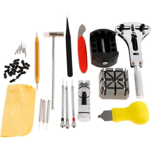 Set of 39pcs Home Shop Practical Watch Repair Back Case Pin Remover Opener Tool Kits