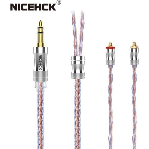 NiceHCK C24-5 24 Core Silver Plated Copper Pure Copper Headset Cable 3.5mm/2.5mm/4.4mm MMCX/NX7/QDC/0.78 2Pin for EBX21 YTAO
