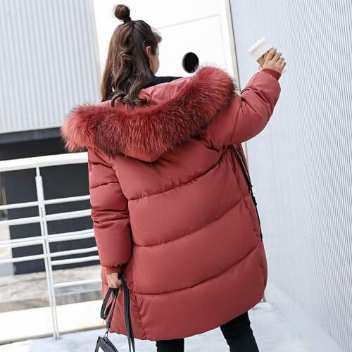 Real Time 2018 Autumn And Winter Dress Jackets Korean Will Code Self-cultivation Long Student Cotton-padded Clothes Loose Coat