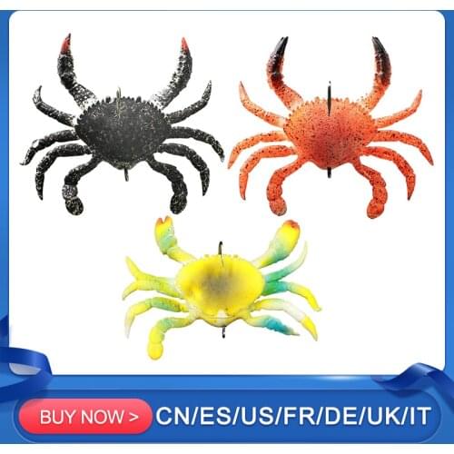 Smash Crab Lure Realistic TPE Fishing Lure Saltwater Freshwater Various Target Species Fish Used For Outdoors Fishing Accessorie