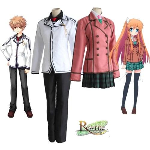Rewrite Harvest Festa Kotarou Tennouji Ohtori Chihaya Sakuya Cosplay Costume Kazamatsuri Institute High School Uniforms