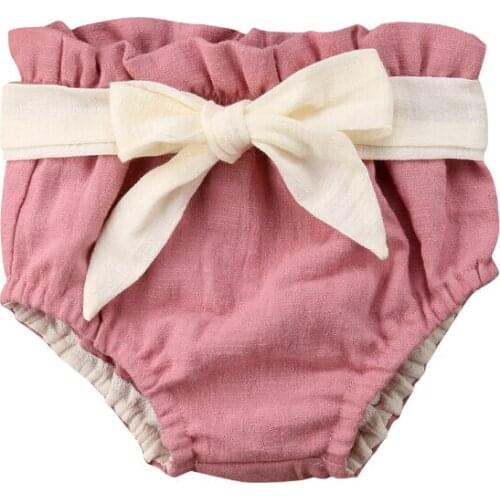 Toddler Infant Baby Girl Harem Pants Shorts Bottoms Bowknot PP Pants Summer Casual