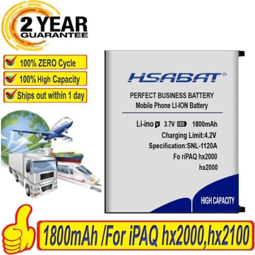 Top Brand 100% New Battery for HP iPAQ hx2000,hx2100,hx2110,hx2115,hx2190,hx2195,hx2400,hx2410,hx2415,hx2490,hx2495,hx2700