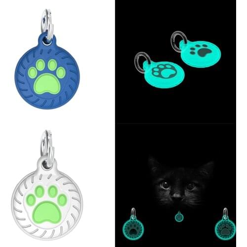 Protective Case GPS Tracking Pet Dog Cat Loop Holder For Apple AirTag Silicone Sleeve Keychain Locator Tracker Cover Luminous