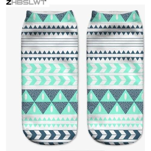 ZHBSLWT Fashion Top Sale Casual Cute Character Polyester Sock New 3D Print Socks For Women Rushed Animal Different Patterns