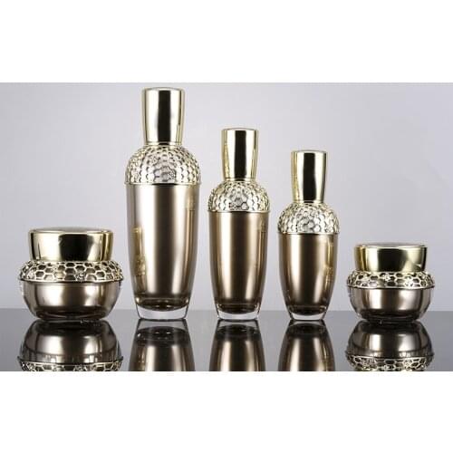 30G 50G Acrylic Airless Cream Jar Empty Plastic Refillable Cosmetic Container 30ML 50ML 100ML Emulsion Airless Pump Bottle