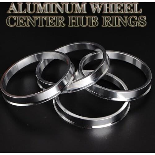 4Pieces/set Aluminum Hub Rings Hub Centric Rings Wheel Bore 67.1-73.1 64.1-73.1 56.1-73.1 57.1-73.1 60.1-73.1 66.1-73.1mm