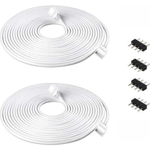 0.3M1M 2M 5M 4 PIN RGB led connector Extension Cable cord Wire for SMD 5050 3528 RGB LED Strip light