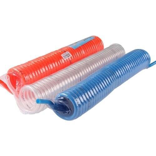6meter / lot PU Tube Spiral Tube OD 12mm ID 8mm for Compressor Air Tool PU12*8mm