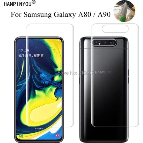 For Samsung Galaxy A80 / A90 6.7“ Clear TPU / Matte Anti-Fingerprints Hydrogel Full Cover Soft Screen Protector Film (Not Glass)