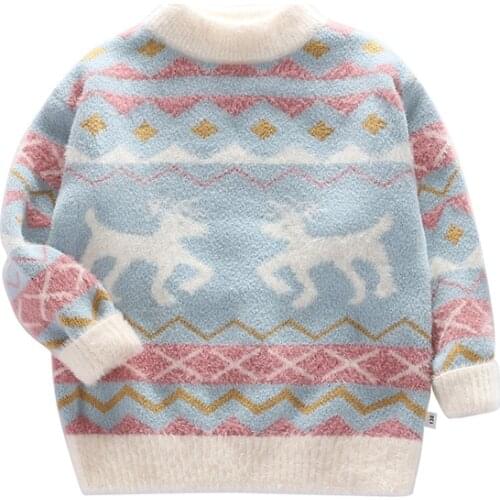 2020 Autumn Winter Kids Sweater Children New Year Clothing Boys Cotton Pullover Baby Costumes SD16