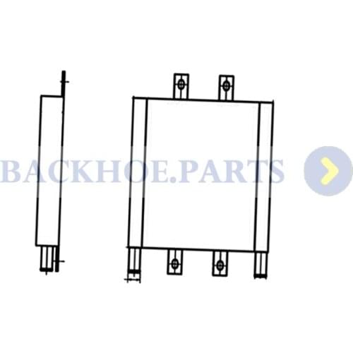 Oil Cooler 4373424 for Hitachi Excavator ZAX55
