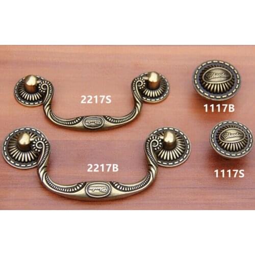 86mm 96mm vintage style shaky rings furniture handles bronze drawer cabinet pulls knob antique brass dresser door handles knobs