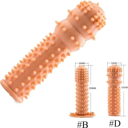 New Reusable Realistic Condoms Penis Sleeve Extender Sex Toy for Men Dildo Cock Enlarger Enlargement Delay Ejaculation Nozzle