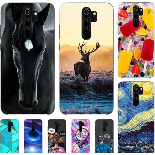 Fashion Bumper Cute Case For Xiaomi Redmi Note 8 Pro NOTE8 NOTE 8T Case Soft Silicone Cat Horse Flower Cover Back Shell