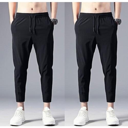 Men Jogger Casual Pants Lightweight Breathable Quick Dry Hiking Running Outdoor Sports Pants ASD88