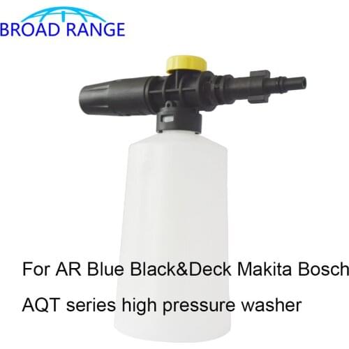 750ML Snow Foam Lance For AR Bosche AQT Makita Black Deck Pressure Washers Soap Foam Generator With Adjustable Sprayer Nozzle