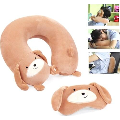 Cartoon Memory Foam U Shape Pillow Slow Rebound Neck Pillows Travel Pillow Support Cervical Healthcare Pad Head Sleep Cushion