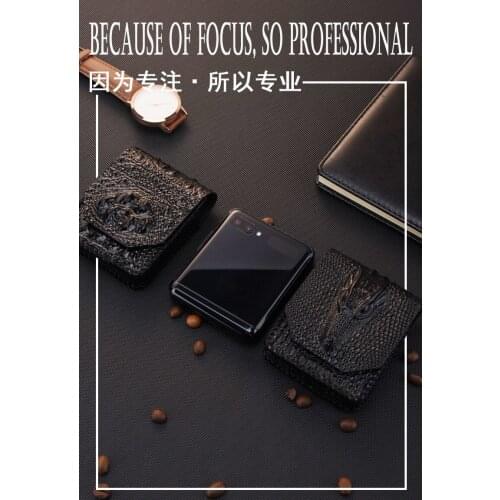 Luxury Genuine Leather 2021.8 New Case For Samsung Galaxy Z Flip 3 Case Pouch