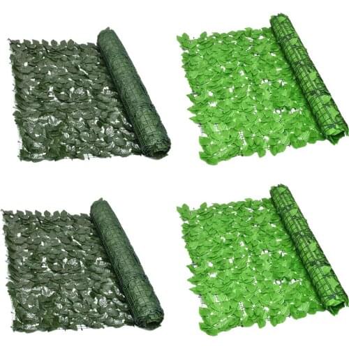 Artificial Leaf Garden Fence Screening Roll Faux Wall Landscaping For Outdoor Garden Backyard Balcony Decorative Privacy Fence