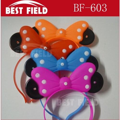 LED headband Bowknot Party Glowing Headwear Birthday Wedding Festival Supplies Flash Hairpin Decors