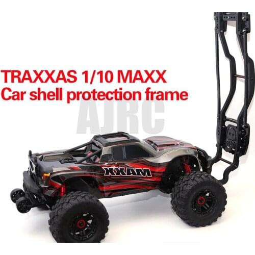 Traxxas 1/10 4s MAXX MONSTER TRUCK-89076-4 remote control body shell roll frame bumper protection
