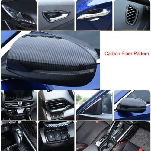 Carbon Fiber Pattern for HYUNDAI LA FESTA 2019 Handrail lifting panel Gear panel frame Central control outlet decorate