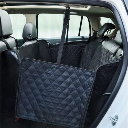 High quality quilted Pet dog Seat Cover for Car Dog Safe Hammock non slip Waterproof Luxurious rear double seated dog mat pet