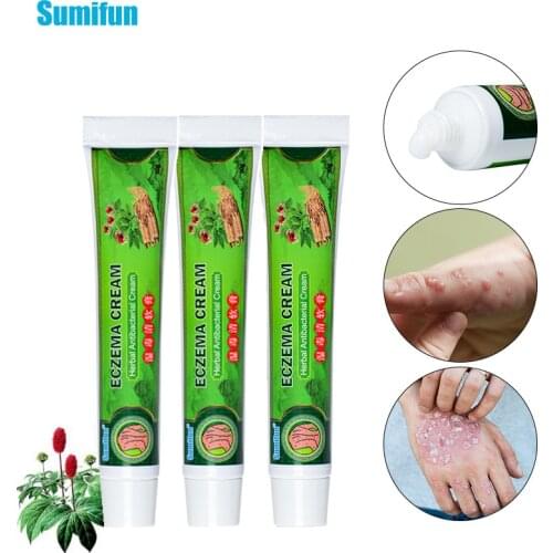 Sumifun 3Pcs Psoriasis Skin Care Cream Psoriasis Treatment Ointment Dermatitis Eczematoid Eczema Blister Chinese Herbal Cream