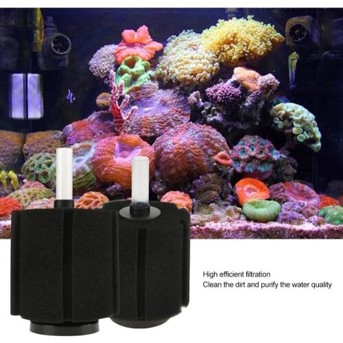 4PCS Aquarium Biochemical Sponge Foam Filter for Breeding Fry Baby Fish Shrimp Tank Clean Water Air Pump-Driven Pre-filter