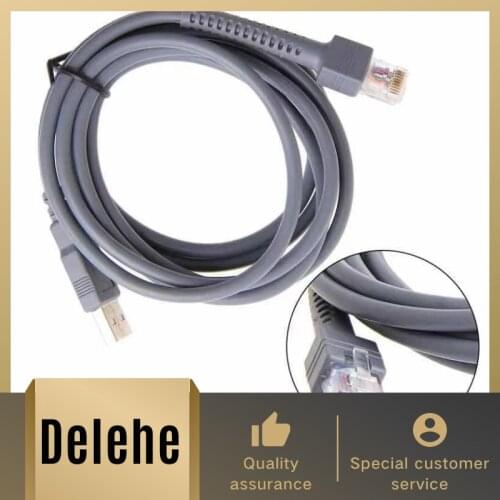 5pcs 2M USB Cable For Symbol LS2208 LS3408 LS4208 LS4278 DS4208 DS4308 Barcode Scanner,free delivery