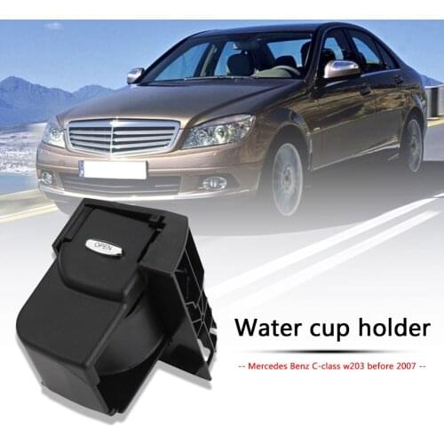 Car Center Console Water Cup Holder for Mercedes-Benz C-Class W203 2001-2007 Storage Tray Replacement Auto Interior Accessories
