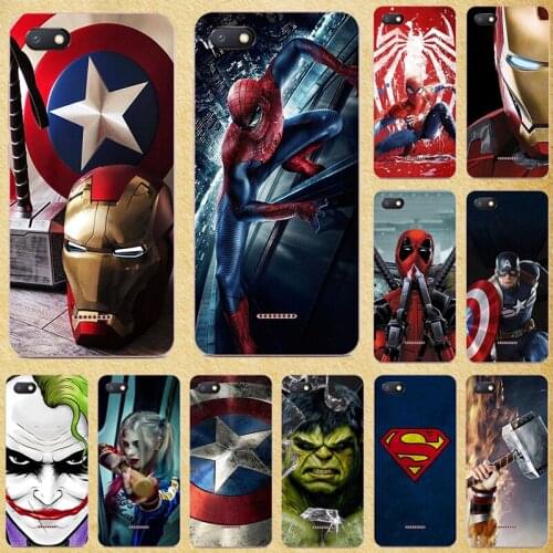 Super Hero Phone Case Cover For Xiaomi Redmi 6A 5A silicone case For Xiaomi Redmi 6 Pro 5 5A Plus Back Bags Shell Fundas