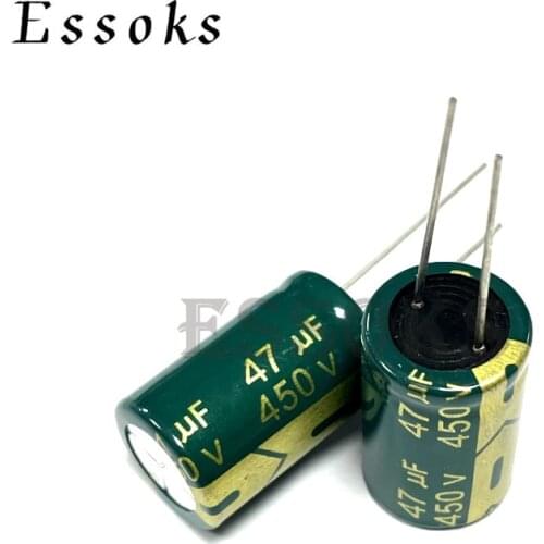 5pcs Electrolytic Capacitor 450V47UF 450V 47UF 16X25 mm High Frequency Low ESR Aluminum Capacitors
