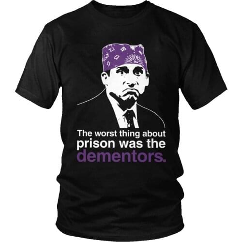 Funny Michael Scott Tshirt Men Humor Short Sleeve TV The Office Quote T Shirt Pure Cotton T-shirt Oversized Tee Tops Merch Gift