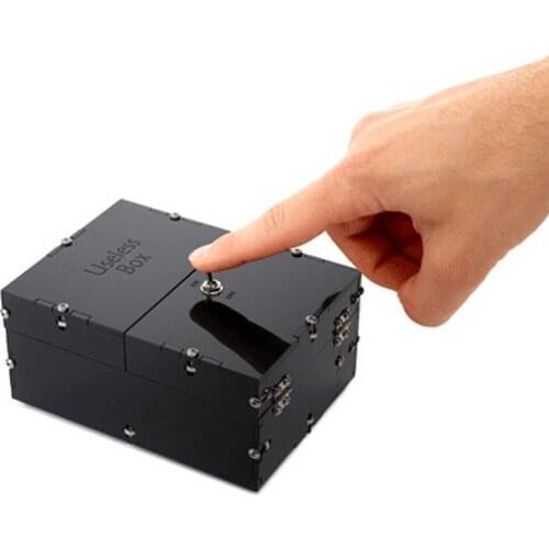 Hot Useless Box Fun Toy Gags & Practical Jokes Leave Me Alone Box Free Shipping Black DIY & Finished Kit Available