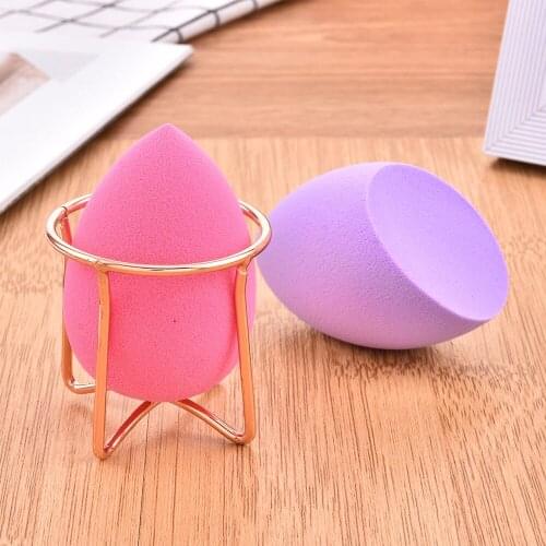 Classic Rose Gold Color Beauty Egg Drying Rack Gourd Dripping Makeup Sponge Egg Puff Rack Beauty Makeup Sponge Drying Holder