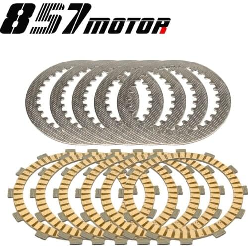 Clutch Friction Disc Plate Kit For Yamaha Virago XV400 89-94 XV535 87-88 93-00 XV535S 94-97 Drag Star DS4 XVS400 98-17